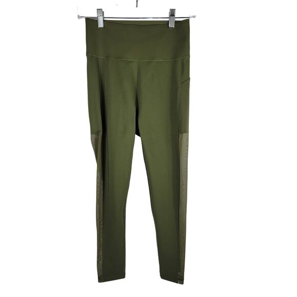 Peloton Adidas Ivy Park Collaboration Athletic Hiking Women's Green Leggings 10 - Picture 1 of 6